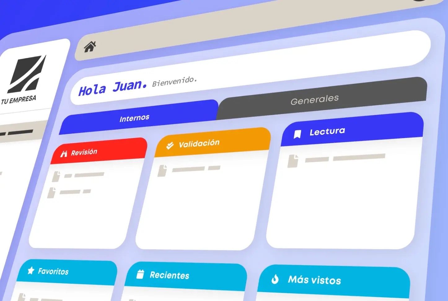 Lista maestra de documentos en Sistémico Documental: carpetas con versiones vigentes y estados de lectura