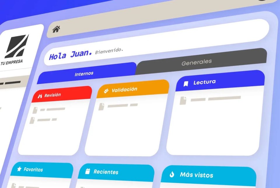 Lista maestra de documentos en Sistémico Documental: carpetas con versiones vigentes y estados de lectura